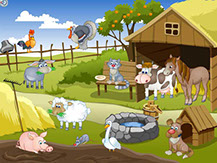 ПО психолога-логопеда. Интерактивная картина с изображением домашних животных на ферме