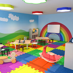 Оборудованная зона рекреации в детском саду